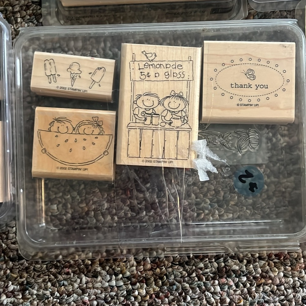 Stampin' Up! Assorted Rubber Stamps - Black and Tan Designs - Picture 4 of 9